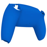 eXtremeRate Blue Soft Touch Custom Back Housing Bottom Shell Compatible with ps5 Controller, Replacement Back Shell Cover Compatible with ps5 Controller - DPFP3005