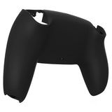 eXtremeRate Black Soft Touch Custom Back Housing Bottom Shell Compatible with ps5 Controller, Replacement Back Shell Cover Compatible with ps5 Controller - DPFP3009