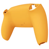 eXtremeRate Caution Yellow Soft Touch Grip Custom Back Housing Bottom Shell Compatible with ps5 Controller, Replacement Back Shell Cover Compatible with ps5 Controller - DPFP3011