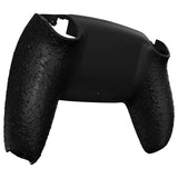 eXtremeRate Textured Black Custom Back Housing Bottom Shell Compatible with ps5 Controller, Replacement Back Shell Cover Compatible with ps5 Controller - DPFP3013