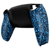 eXtremeRate Textured Blue Custom Back Housing Bottom Shell Compatible with ps5 Controller, Replacement Back Shell Cover Compatible with ps5 Controller - DPFP3016