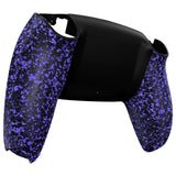 eXtremeRate Textured Purple Custom Back Housing Bottom Shell Compatible with ps5 Controller, Replacement Back Shell Cover Compatible with ps5 Controller - DPFP3018