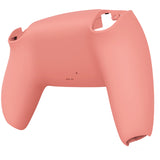 eXtremeRate Coral Soft Touch Custom Back Housing Bottom Shell Compatible with ps5 Controller, Replacement Back Shell Cover Compatible with ps5 Controller - DPFP3026