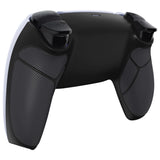 eXtremeRate Black Performance Rubberized Custom Back Housing Bottom Shell Compatible with ps5 Controller, Replacement Back Shell Cover Compatible with ps5 Controller - DPFU6001