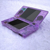 eXtremeRate Clear  Atomic Purple Replacement Full Housing Shell for Nintendo DS Lite, Custom Handheld Console Case Cover with Buttons, Screen Lens for Nintendo DS Lite NDSL - Console NOT Included - DSLM5005