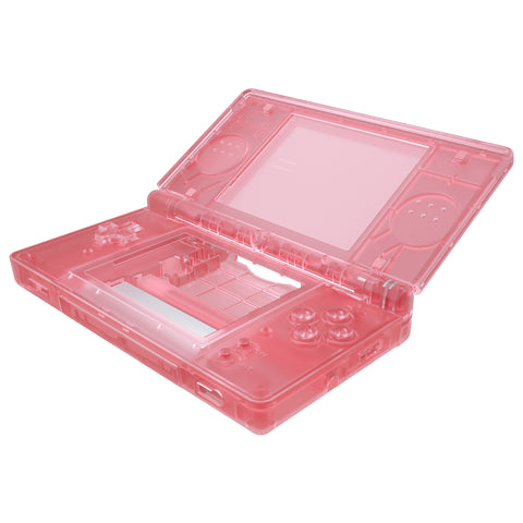 eXtremeRate Cherry Pink Replacement Full Housing Shell for Nintendo DS Lite, Custom Handheld Console Case Cover with Buttons, Screen Lens for Nintendo DS Lite NDSL - Console NOT Included - DSLM5007