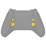 eXtremeRate Chrome Gold Replacement Redesigned K1 K2 K3 K4 Back Buttons Paddles & Toggle Switch for Xbox Series X/S Controller eXtremerate Hope Remap Kit - Controller & Hope Remap Board NOT Included - DX3D4001