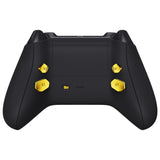 eXtremeRate Chrome Gold Replacement Redesigned K1 K2 K3 K4 Back Buttons Paddles & Toggle Switch for Xbox Series X/S Controller eXtremerate Hope Remap Kit - Controller & Hope Remap Board NOT Included - DX3D4001