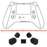 eXtremeRate Black Replacement Redesigned K1 K2 K3 K4 Back Buttons Paddles & Toggle Switch for Xbox Series X/S Controller eXtremerate Hope Remap Kit - Controller & Hope Remap Board NOT Included - DX3P3009