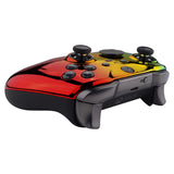 eXtremeRate Replacement Front Housing Shell Case for Xbox One Elite Series 2 & Elite 2 Core Controller (Model 1797) - Chrome Cyan Gold Red Glossy - ELD409