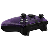 eXtremeRate Clear Atomic Purple Faceplate Cover, Front Housing Shell Case Replacement Kit for Xbox One Elite Series 2 Controller Model 1797 and Core Model 1797 - Thumbstick Accent Rings Included - ELM504