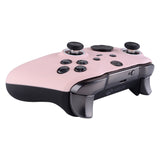 eXtremeRate Cherry Blossoms Pink Grip Faceplate Cover, Front Housing Shell Case Replacement Kit for Xbox One Elite Series 2 Controller Model 1797 and Core Model 1797 - Thumbstick Accent Rings Included - ELP312