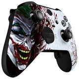 eXtremeRate Clown HAHAHA Style Faceplate Cover, Soft Touch Front Housing Shell Case Replacement Kit for Xbox One Elite Series 2 Controller Model 1797 - Thumbstick Accent Rings Included - ELT140