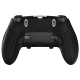 PlayVital Ninja Edition Anti-Slip Half-Covered Silicone Cover Skin for ps5 Edge Controller, Ergonomic Protector Soft Rubber Case for ps5 Edge Wireless Controller with Thumb Grip Caps - Black - EYPFP001