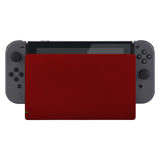 eXtremeRate Red Custom Faceplate for Nintendo Switch Charging Dock, Soft Touch Grip DIY Replacement Housing Shell for Nintendo Switch Dock - Dock NOT Included - FDP303