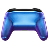 eXtremeRate Chameleon Purple Blue Faceplate Backplate Handles Cover, Octagonal Gated Sticks Design DIY Replacement Grip Housing Shell for NS Switch Pro Controller - Controller NOT Included - FRE607