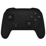 eXtremeRate Black Faceplate Backplate Handles Cover, Octagonal Gated Sticks Design DIY Replacement Grip Housing Shell for NS Switch Pro Controller - Controller NOT Included - FRE610