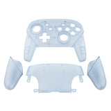 eXtremeRate Glacier Blue Faceplate Backplate Handles for Nintendo Switch Pro Controller, DIY Replacement Grip Housing Shell Cover for Nintendo Switch Pro - Controller NOT Included - FRM506