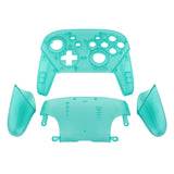 eXtremeRate Emerald Green Faceplate Backplate Handles for Nintendo Switch Pro Controller, DIY Replacement Grip Housing Shell Cover for Nintendo Switch Pro - Controller NOT Included - FRM508