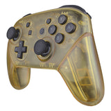 eXtremeRate Amber Yellow Faceplate Backplate Handles for Nintendo Switch Pro Controller, DIY Replacement Grip Housing Shell Cover for Nintendo Switch Pro - Controller NOT Included - FRM509