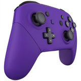 eXtremeRate Purple Faceplate Backplate Handles for Nintendo Switch Pro Controller, Soft Touch DIY Replacement Grip Housing Shell Cover for Nintendo Switch Pro - Controller NOT Included - FRP305