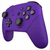 eXtremeRate Purple Faceplate Backplate Handles for Nintendo Switch Pro Controller, Soft Touch DIY Replacement Grip Housing Shell Cover for Nintendo Switch Pro - Controller NOT Included - FRP305