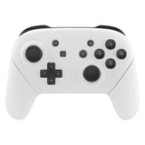 eXtremeRate White Faceplate Backplate Handles for Nintendo Switch Pro Controller, DIY Replacement Grip Housing Shell Cover for Nintendo Switch Pro - Controller NOT Included - FRP306