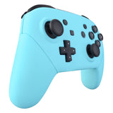 eXtremeRate Heaven Blue Faceplate Backplate Handles for Nintendo Switch Pro Controller, DIY Replacement Grip Housing Shell Cover for Nintendo Switch Pro - Controller NOT Included - FRP308