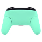 eXtremeRate Mint Green Faceplate Backplate Handles for Nintendo Switch Pro Controller, DIY Replacement Grip Housing Shell Cover for Nintendo Switch Pro - Controller NOT Included - FRP309