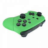 eXtremeRate Green Faceplate Backplate Handles for Nintendo Switch Pro Controller, Soft Touch DIY Replacement Grip Housing Shell Cover for Nintendo Switch Pro - Controller NOT Included - FRP314