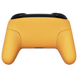 eXtremeRate Caution Yellow Faceplate Backplate Handles for NS Switch Pro Controller, Soft Touch DIY Replacement Grip Housing Shell Cover for NS Switch Pro - Controller NOT Included - FRP318