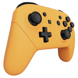 eXtremeRate Caution Yellow Faceplate Backplate Handles for NS Switch Pro Controller, Soft Touch DIY Replacement Grip Housing Shell Cover for NS Switch Pro - Controller NOT Included - FRP318