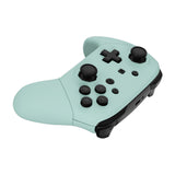 eXtremeRate Light Cyan Faceplate Backplate Handles for NS Switch Pro Controller, DIY Replacement Grip Housing Shell Cover for NS Switch Pro - Controller NOT Included - FRP327