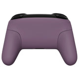 eXtremeRate Dark Grayish Violet Faceplate Backplate Handles for NS Switch Pro Controller, Soft Touch DIY Replacement Grip Housing Shell Cover for NS Switch Pro - Controller NOT Included - FRP328