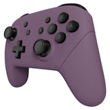 eXtremeRate Dark Grayish Violet Faceplate Backplate Handles for NS Switch Pro Controller, Soft Touch DIY Replacement Grip Housing Shell Cover for NS Switch Pro - Controller NOT Included - FRP328