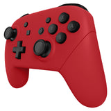 eXtremeRate Passion Red Faceplate Backplate Handles for NS Switch Pro Controller, Soft Touch DIY Replacement Grip Housing Shell Cover for NS Switch Pro - Controller NOT Included - FRP332