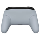 eXtremeRate New Hope Gray Faceplate Backplate Handles for NS Switch Pro Controller, DIY Replacement Grip Housing Shell Cover for NS Switch Pro - Controller NOT Included - FRP337