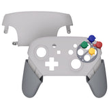 eXtremeRate SFC SNES Classic EU Style Faceplate Backplate Handles for NS Switch Pro Controller - Controller NOT Included - FRT103