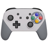 eXtremeRate SFC SNES Classic EU Style Faceplate Backplate Handles for NS Switch Pro Controller - Controller NOT Included - FRT103
