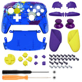 eXtremeRate Splattering Paint Style Faceplate Backplate Handles for NS Switch Pro Controller - Controller NOT Included - FRT104