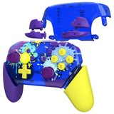 eXtremeRate Splattering Paint Style Faceplate Backplate Handles for NS Switch Pro Controller - Controller NOT Included - FRT104