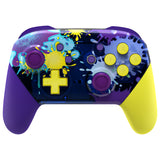 eXtremeRate Splattering Paint Style Faceplate Backplate Handles for NS Switch Pro Controller - Controller NOT Included - FRT104