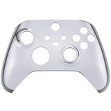 eXtremeRate Replacement Front Housing Shell for Xbox Series X Controller, Chrome Silver Custom Cover Faceplate for Xbox Series S Controller - Controller NOT Included - FX3D402