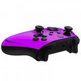 eXtremeRate Replacement Front Housing Shell for Xbox Series X Controller, Chrome Purple Custom Cover Faceplate for Xbox Series S Controller - Controller NOT Included - FX3D405