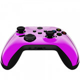 eXtremeRate Replacement Front Housing Shell for Xbox Series X Controller, Chrome Purple Custom Cover Faceplate for Xbox Series S Controller - Controller NOT Included - FX3D405