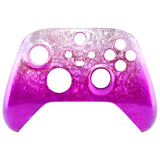 eXtremeRate Ice Flake Magenta Replacement Front Housing Shell for Xbox Series X / S Controller, Custom Cover Faceplate for Xbox Core Controller - Controller NOT Included - FX3D411