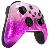 eXtremeRate Ice Flake Magenta Replacement Front Housing Shell for Xbox Series X / S Controller, Custom Cover Faceplate for Xbox Core Controller - Controller NOT Included - FX3D411