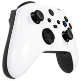 eXtremeRate Solid White Replacement Front Housing Shell for Xbox Series X Controller, Custom Cover Faceplate for Xbox Series S Controller - Controller NOT Included - FX3M507