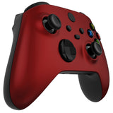 eXtremeRate Scarlet Red Replacement Part Faceplate, Soft Touch Grip Housing Shell Case for Xbox Series S & Xbox Series X Controller Accessories - Controller NOT Included - FX3P303