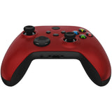 eXtremeRate Scarlet Red Replacement Part Faceplate, Soft Touch Grip Housing Shell Case for Xbox Series S & Xbox Series X Controller Accessories - Controller NOT Included - FX3P303